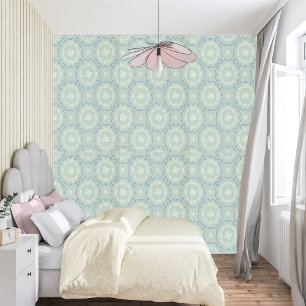Antike Eleganz: Hellgrün Vintage Tapete