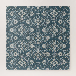 Antike Eleganz: Nahtlose, blumengeschmückte Kurven