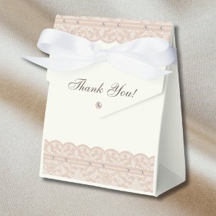 Antike Elfenbein-Perlen-Regency-Spitze-Bridal-Show Geschenkschachtel