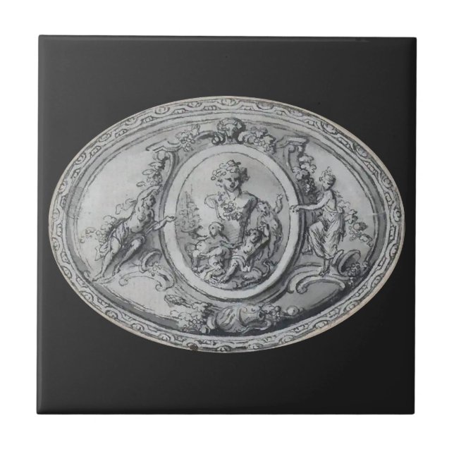 Antike Engel und Götter griechische römische Kunst Fliese (Vorderseite)