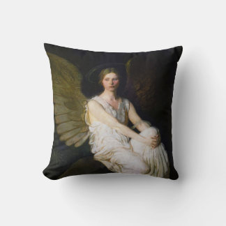 Antike Engelmalerei von Abbott Handerson Thayer Kissen