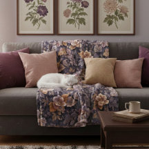 Antike Erbstück Blütenblätter violett floral