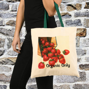 Antike Erdbeeren im Korb, Lebensmittel Obst Beeren Tragetasche