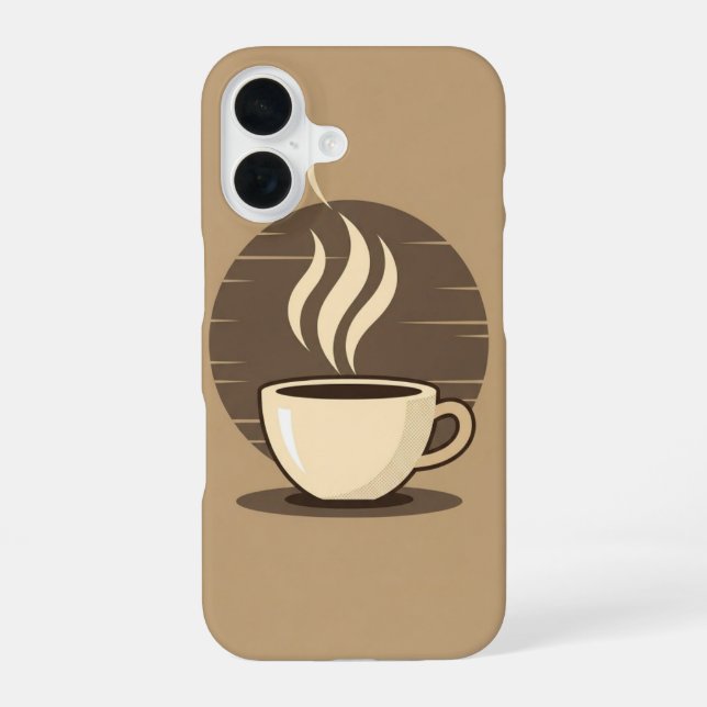 Antike Espressotasse iPhone 16 Hülle (Rückseite)