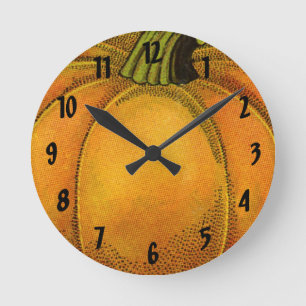 Antike Etikettenkunst für Dosen, Schmetterling Kür Runde Wanduhr