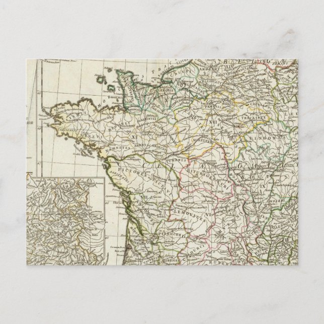 Antike Europakarte Postkarte (Vorderseite)