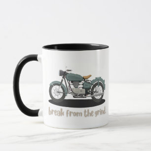 Antike Fahrrad-Kaffeetasse Tasse
