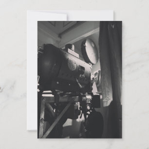Antike Film-Kamera Fotodruck Einladung