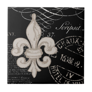 Antike Fleur de Lis...fliese Fliese