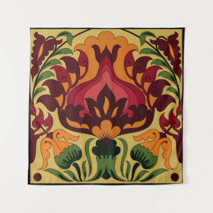 Antike Fliesen, Art Nouveau-Dekor. Wandteppich