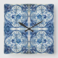 Antike Fliesen in Delft Blue