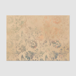 Antike florale Damaske Seidenpapier