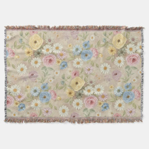 Antike Florale Gemütliche Sanfte Daisy Rose Decke