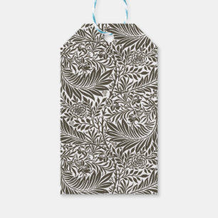 Antike Florale William Morris Weidenzweig Schwarz Geschenkanhänger