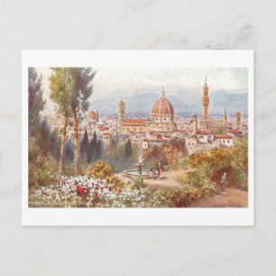 Antike Florentiner Skyline Postkarte