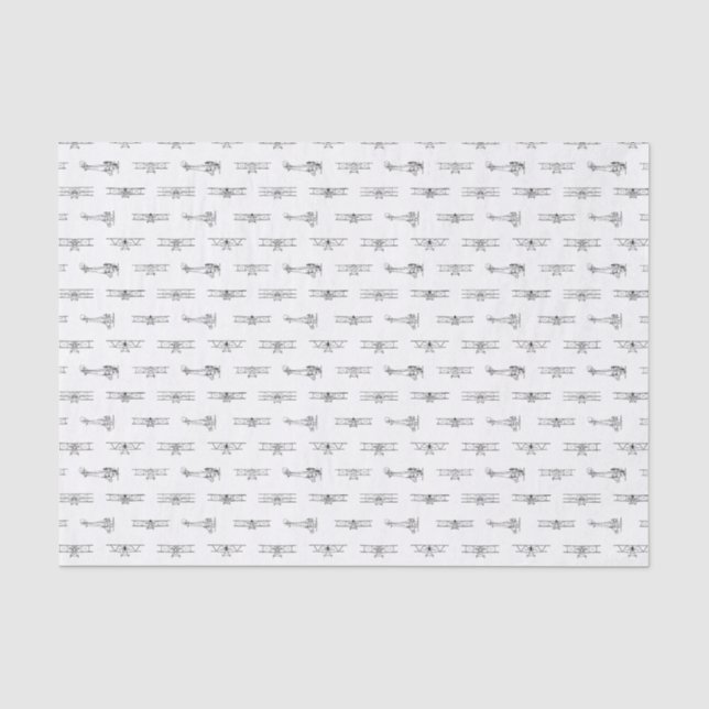 Antike Flugzeuge Luftfahrt Kunst-CUSTOM-FARBE Seidenpapier (Vorderseite)