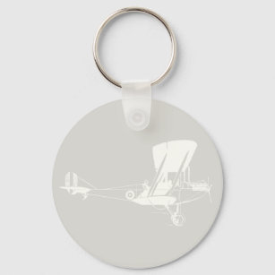 Antike Flugzeugkunst - FARBE Schlüsselanhänger