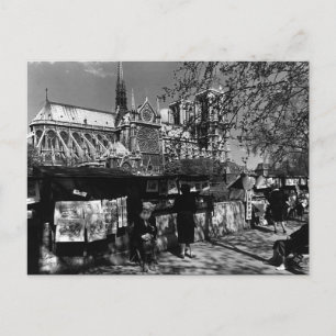 Antike Frankreich Paris Dame Kathedrale Buchhändle Postkarte