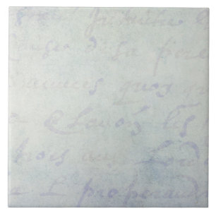 Antike französische Briefe aus dem 18. Jahrhundert Fliese
