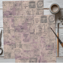 Antike französische Collage