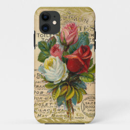 Antike französische Rose iPhone 11 Hülle