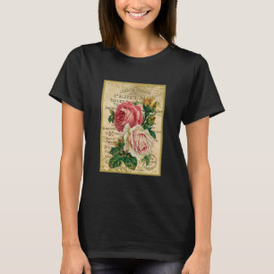 Antike französische Rose T-Shirt