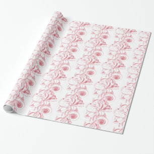 Antike französische Toile elegante Geschenkverpack Geschenkpapier