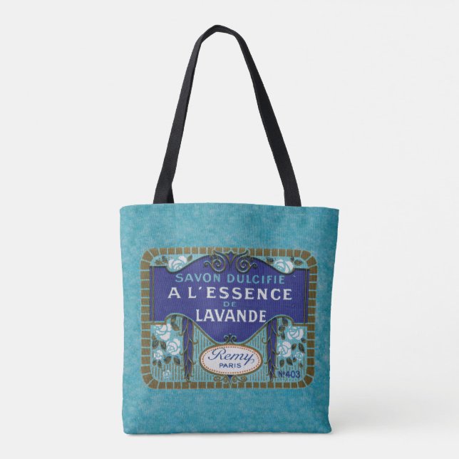 Antike französischer Lavendel-Seife Tasche (Rückseite)