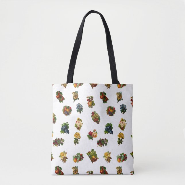 Antike Früchte & Blumen Tasche (Vorderseite)