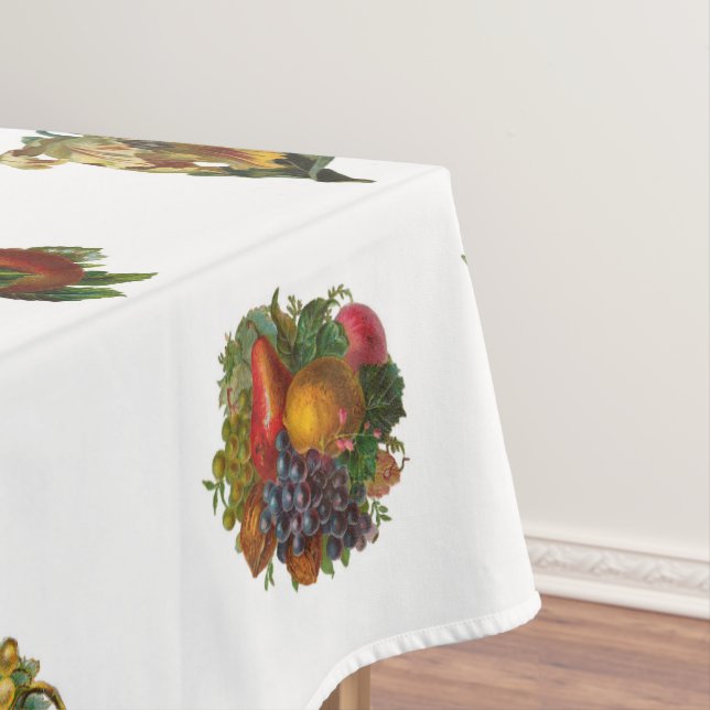 Antike Früchte & Blumen Tischdecke (Beispiel)
