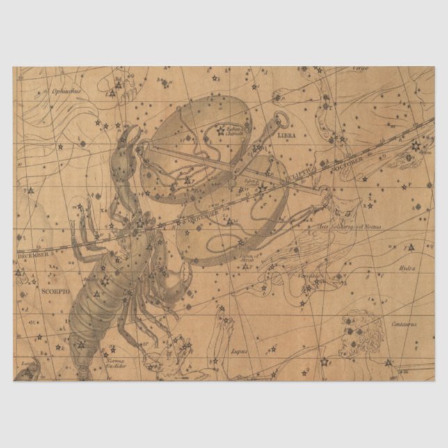 Antike Galaxy Karte Design 12 Seidenpapier (Vorderseite)