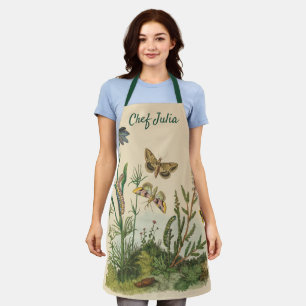 Antike Garteninsekten, Schmetterlinge, Raupen Schürze