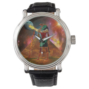 Antike Geheimnisse THOTH 3D Ägyptisch Scifi Armbanduhr