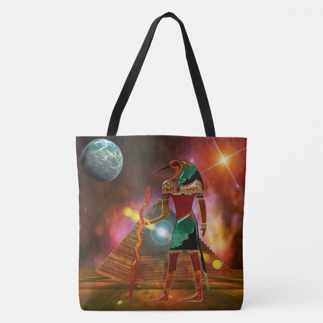 Antike Geheimnisse THOTH 3D Ägyptisch Scifi Tasche (Vorderseite)