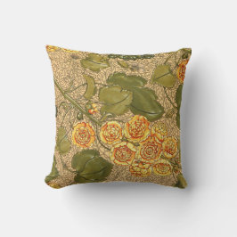 Antike gelbe Blumen Kissen