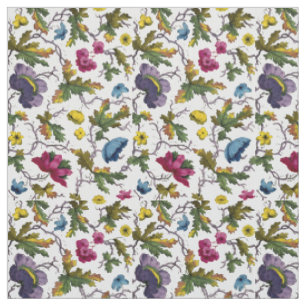 Antike georgianische Ära Blumenmuster Print Stoff