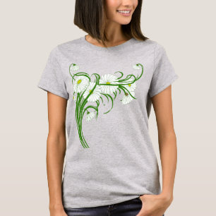 Antike Gerber-Gänseblümchen-Blumen aus einem Frühl T-Shirt