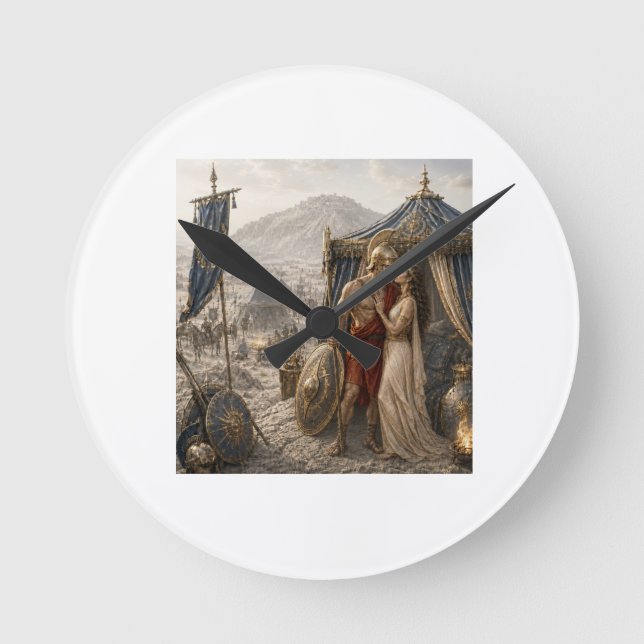 Antike Geschichte Runde Wanduhr (Vorderseite)