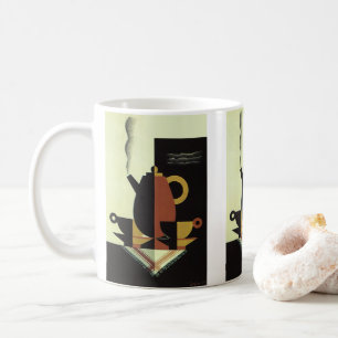 Antike Getränke Kaffee-Kanne mit Tassen