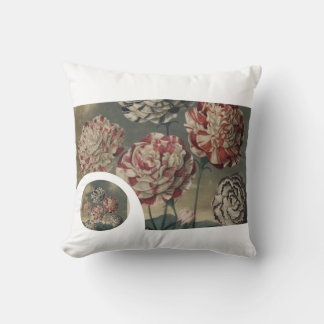 Antike Gillyflower Nelken 1800er Kissen