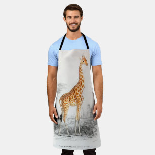 Antike Giraffe Naturhistorischer Druck Orbigny Schürze