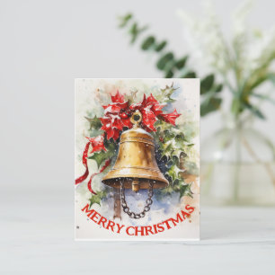 Antike Glocke - Weihnachtskarte Feiertagskarte