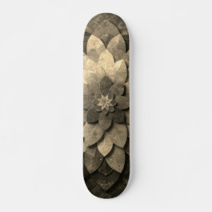 Antike Golden Mandala Kunst, Blume Skateboard
