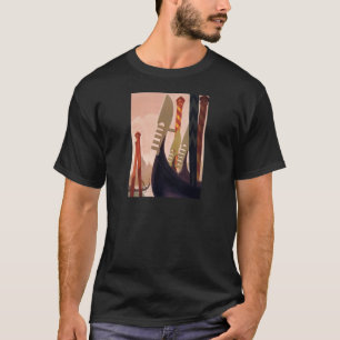 Antike Gondeln aus Venedig T-Shirt