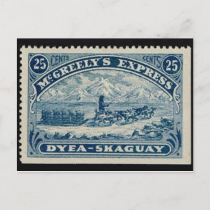 Antike gravierte Briefmarken-Postkarte Postkarte