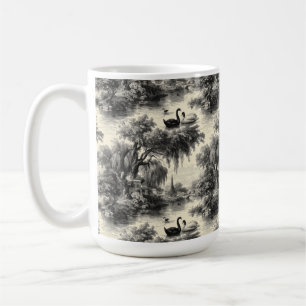 Antike gravierte Toile de Jouy nahtlose Muster Kaffeetasse