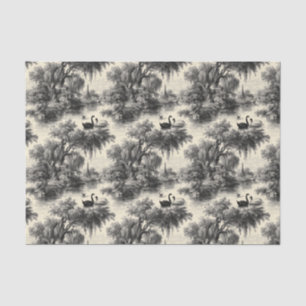 Antike gravierte Toile de Jouy nahtlose Muster Seidenpapier
