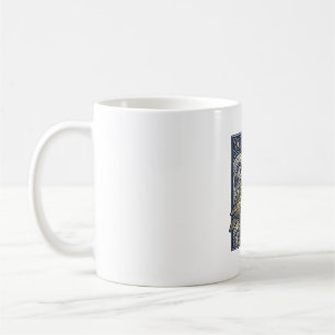 Antike Gravur Meeresschildkröte Sternennacht Kaffeetasse