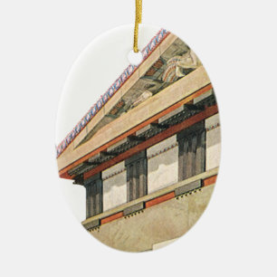 Antike griechische Architektur, Tempel der Athene Keramik Ornament