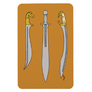 Antike griechische Blades Magnet